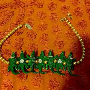 Lenora Dame alligator statement necklace